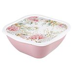 Салатник с крышкой с декором Perfect 1,8л, Розовый (упаковка 12 шт.)