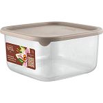 Контейнер для продуктов Sugar&Spice Vanilla квадратный 0,8 л с гибкой крышкой латте (упаковка 18 шт.