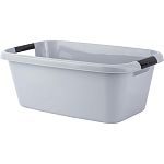 Таз BERGEN 30л с ручками прямоугольный  600х365х225 мм серый шторм (упаковка 5 шт.)