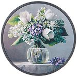 Доска разделочная круглая, Сирень, 27,5*1,2 см
