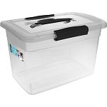 Ящик для хранения Keeplex Vision с защелками и ручкой 14л 37х27,4х22,2см прозрачный криста (упаковка