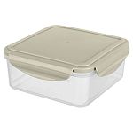 Контейнер для продуктов герметичный SMART LOCK квадратный 1,0л, Cветло-серый (упаковка 20 шт.)