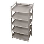 Этажерка для обуви Rambai 5 полок, 505х410х995мм (серый) (упаковка 4 шт.)