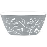 Горшок для цветов Plast Team Butterflies 4 л 300х150 мм овальный 296х152х149 мм серый шторм (упаковк