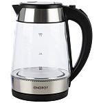 Чайник ENERGY E-254 (1.7л)  стекло, пластик цвет черный