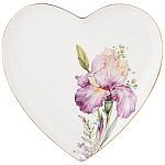 Тарелка lefard irises сердце  21,5*2 см