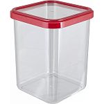 Банка для сыпучих продуктов 1,2л Cubbo (красный) (упаковка 12 шт.)