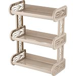 Полка навесная Keeplex Regular трехсекционная 32,4х17х41,8см бежевый топаз (упаковка 27 шт.)