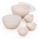 Набор чаш Оазис 0,35л х 4шт, 2,5л и 4л, Бежевый (упаковка 12 шт.)