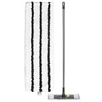 ШВАБРА ПЛОСКАЯ СО СМЕННОЙ НАСАДКОЙ 120СМ, 420Х150Х1260 ММ (Темно-серый) (упаковка 10 шт.)