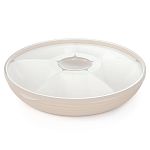 Менажница Оазис 5-ти секционная, с крышкой, Бежевый (упаковка 9 шт.)