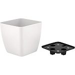 Горшок с дренажной вставкой InGreen Vienna, 5л, квадратный, белоснежный жасмин (упаковка 16 шт.)