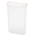 Емкость для сыпучих продуктов Космо 2,7л, с клапаном, Белый (упаковка 8 шт.)