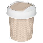 Контейнер для мусора Velvet круглый 1л (бежевый) (упаковка 30 шт.)