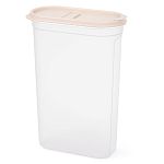 Емкость для сыпучих продуктов Космо 2,7л, с клапаном, Бежевый (упаковка 8 шт.)