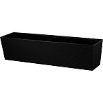 Балконный ящик InGreen Manhattan Cube 60 см c дренажной вставкой оникс