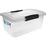 Ящик для хранения Keeplex Vision с защелками 9л 37х27,4х14,8см прозрачный кристалл (упаковка 6 шт.)