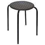 Табурет Береста с круглым сиденьем h45 (черный)