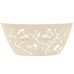 Горшок для цветов Plast Team Butterflies 4 л 300х150 мм овальный 296х152х149 мм молочный туман (упак