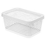 Коробка ПИРУЛА 4,5л с крышкой Белый (упаковка 12 шт.)