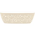 Горшок для цветов Plast Team Butterflies 7,3 л 470х150 мм овальный 475х160х149 мм молочный туман (уп