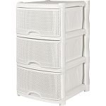 Комод Keeplex Ajur трехсекционный 48х41х72,3см белое облако (упаковка 1 шт.)