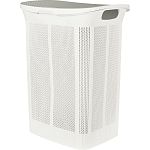 Корзина для белья Keeplex Ajur с откидной крышкой 50л 43х34х59см белое облако (упаковка 2 шт.)