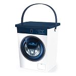 Контейнер для стирального порошка 8,5л (белый+синий) (упаковка 8 шт.)