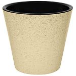 Горшок для цветов Pepper D230 мм, 5л с дренажной вставкой (светло-бежевый) (упаковка 15 шт.)