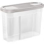 Банка для сыпучих продуктов BERGEN 2,5л пепельный жемчуг (упаковка 10 шт.)