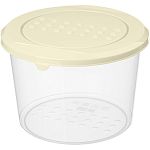 Контейнер для продуктов Asti круглый 0,8л (светло-бежевый) (упаковка 22 шт.)
