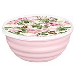 Миска Latina 3,2л с крышкой с декором Розовый сад Микс (упаковка 15 шт.)