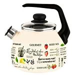 Чайник эмал 3,0л со свистком Шедевры ТМ Appetite, 4с209я