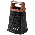 Терка четырехгранная MARBLE NERO, окраска: мрамор черный, высота 20 см