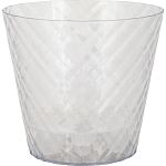 Горшок для цветов InGreen Manhattan Cristallo D160мм, 1,6 л c дренажной вставкой прозрачная вода