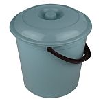 Ведро 10л с крышкой (10) мята