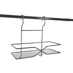 Полка 1 ярус прямоугольная «Х» образная для рейлинга хром зеркало РППХ-1