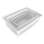 Корзина для хранения Велетта набор 4шт. Белая С720БЕЛ (упаковка 6 шт.)