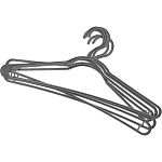 Вешалка для одежды СТАНДАРТ размер 38-42 (упаковка 22 шт.)