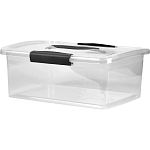 Ящик для хранения Keeplex Vision с защелками и ручкой 11л 35х23,5х22,2см прозрачный криста