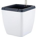 Горшок с автополивом InGreen Munchen 5л с внутренней вставкой 2,2л, квадратный, белоснежный жасмин (