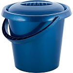 Ведро Rock'n'Roll 10 л с крышкой индиго (упаковка 5 шт.)