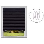 Самоклеящиеся шторы-плиссе Skandi, размер 90х180см, цвет черный (упаковка 10 шт.)