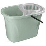 Ведро Greenland прямоугольное 8л с отжимом МОП (зеленый флэк) (упаковка 16 шт.)