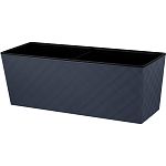 Ящик балконный InGreen Manhattan Cube 40 см c дренажной вставкой вулканический серый (упаковка 6 шт.