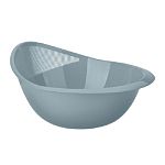 Миска-дуршлаг 2-в-1 270х250х145 мм, Микс 1, Голубой/Серый (упаковка 20 шт.)