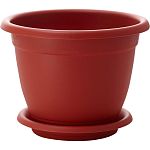 Горшок для цветов Борнео D 290 mm, 7,8л с подставкой №6 терракотовый (упаковка 12 шт.)