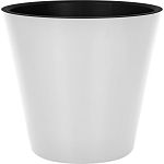 Горшок для цветов InGreen London D160 мм, 1,6 л, с дренажной вставкой, белый