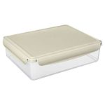 Контейнер для продуктов герметичный SMART LOCK прямоугольный 3,7л, Светло-серый (упаковка 8 шт.)