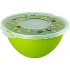 Миска с крышкой Fresh олива 2л
